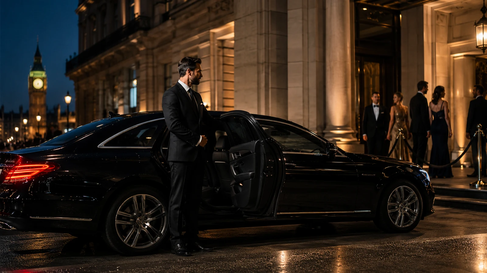 Executive chauffeur transport arranged for a London event.